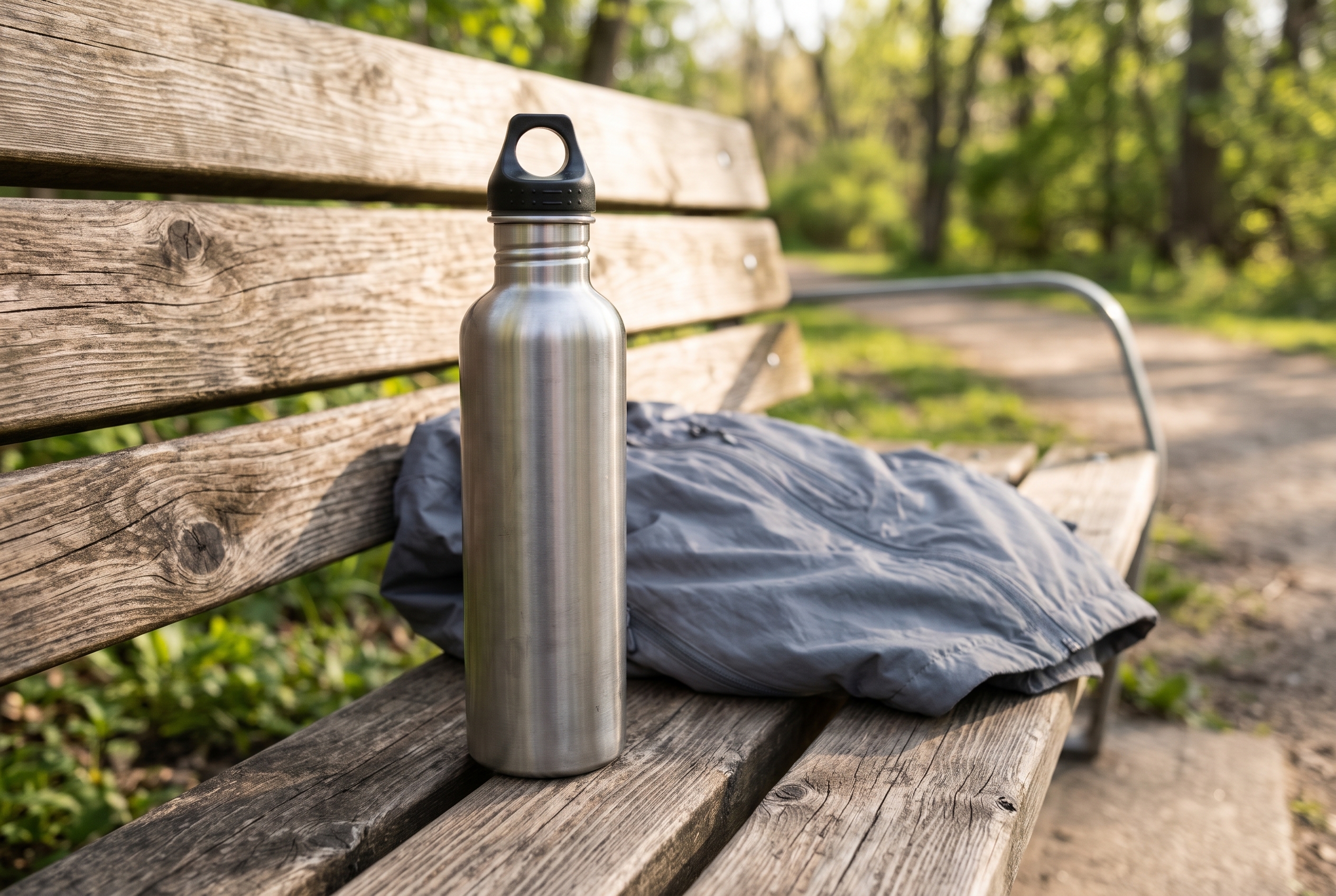 water bottle lifestyle image used in a product data audit