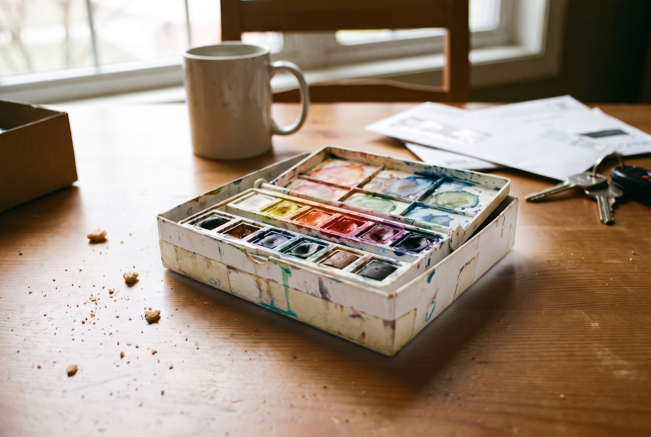 Clean watercolor paint product image after a product listing audit