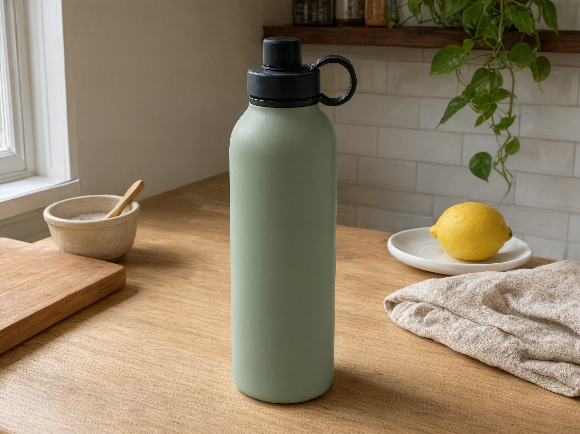 Unretouched sample water bottle photo for a Shopify product video
